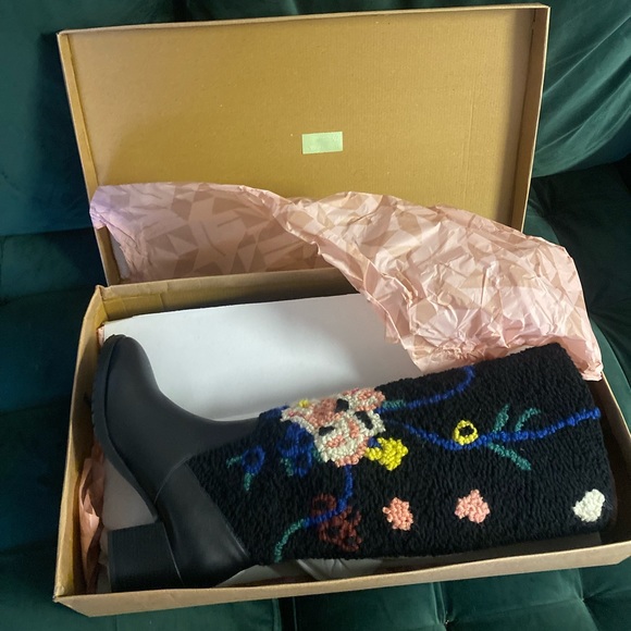 ✨HP✨Anthro Floral Wool & Leather Emily Isabella Boots - Picture 6 of 8